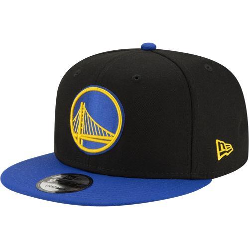 New Era Mens Golden State Warriors New Era Warriors 9Fifty Cap - Mens Black/Black Product Image