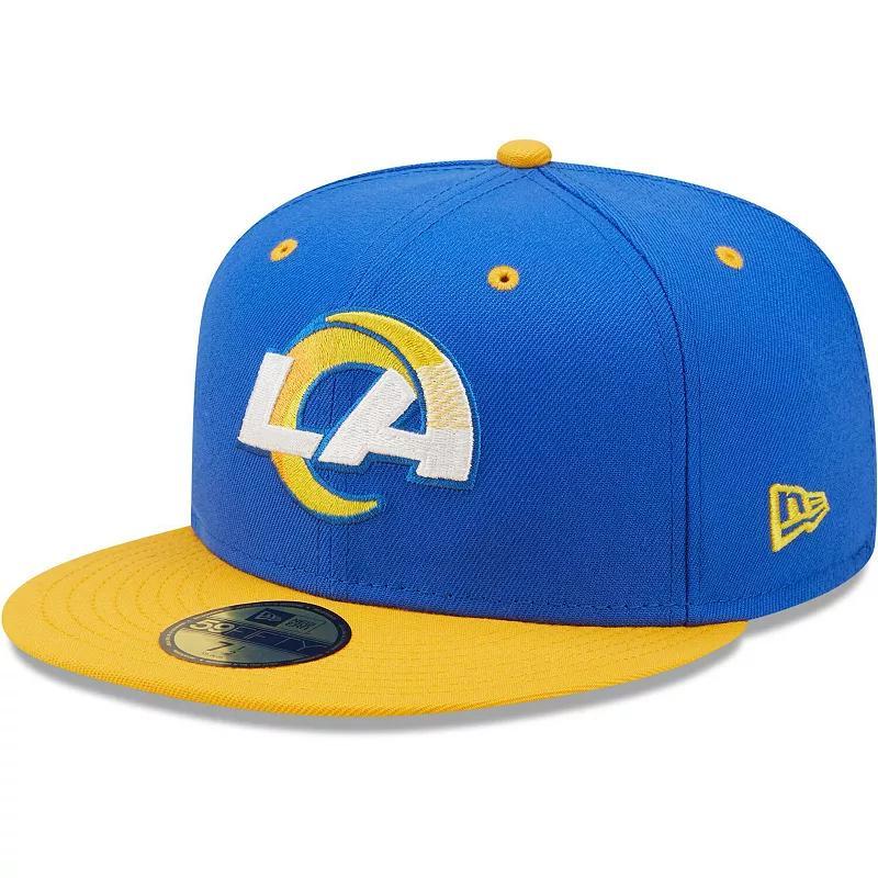 Mens New Era Royal/Gold Los Angeles Rams Flipside 59FIFTY Fitted Hat Product Image