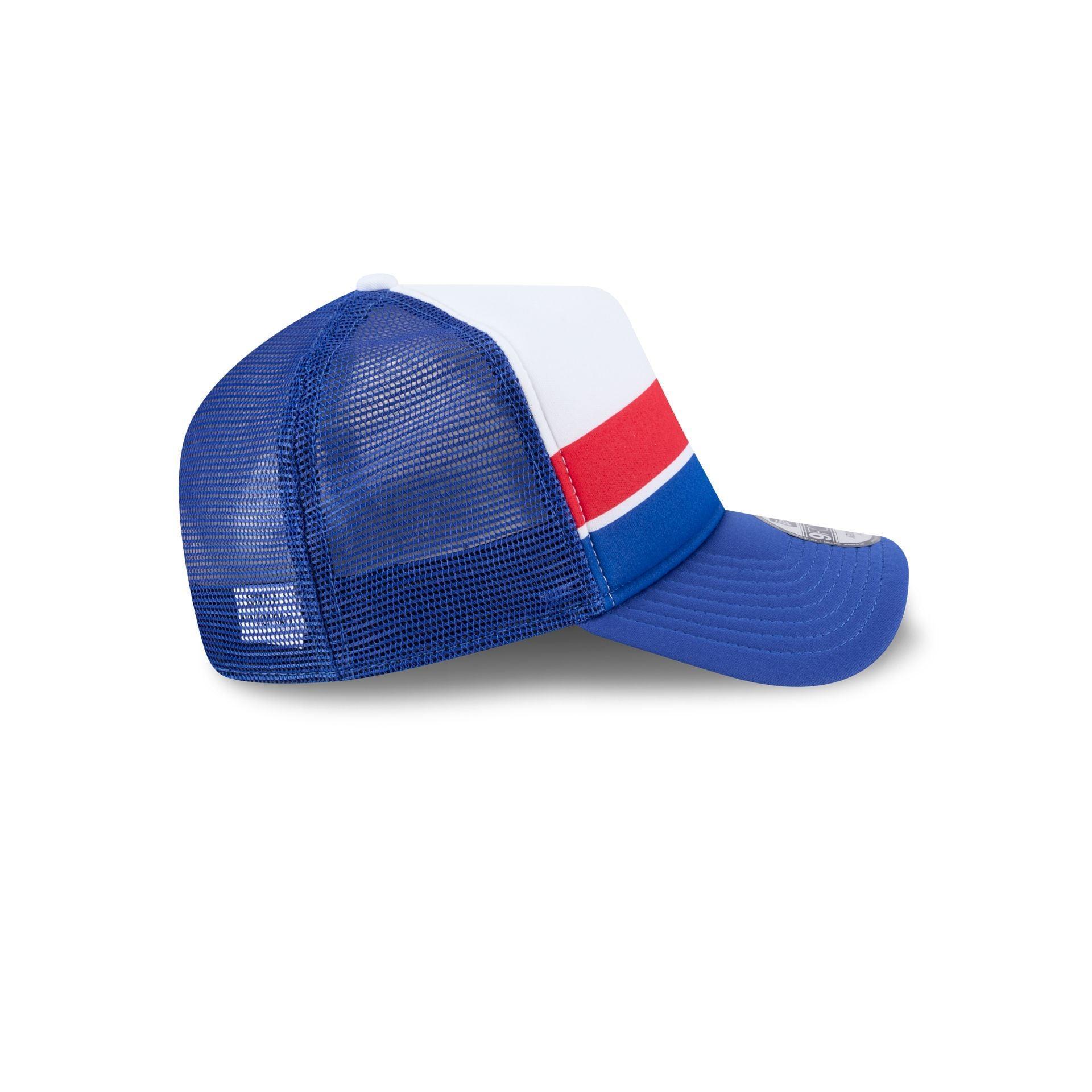 Buffalo Bills Color Block 9FORTY A-Frame Trucker Snapback Hat Male Product Image