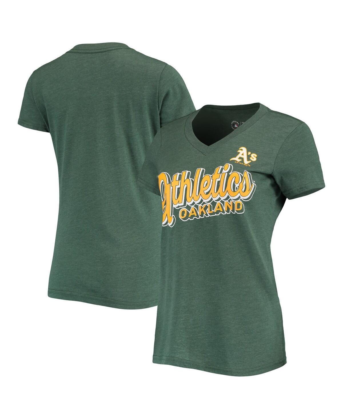 Womens G-III 4Her by Carl Banks Oakland Athletics First Place V-Neck T-Shirt product image