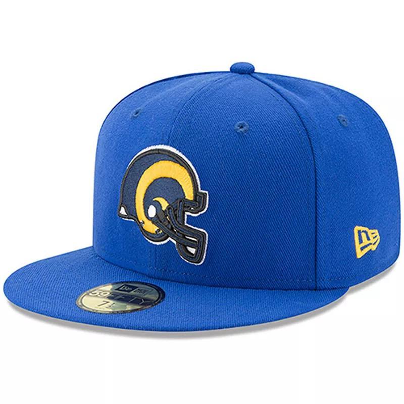 Mens New Era Royal Los Angeles Rams Classic Logo Omaha 59FIFTY Fitted Hat Product Image