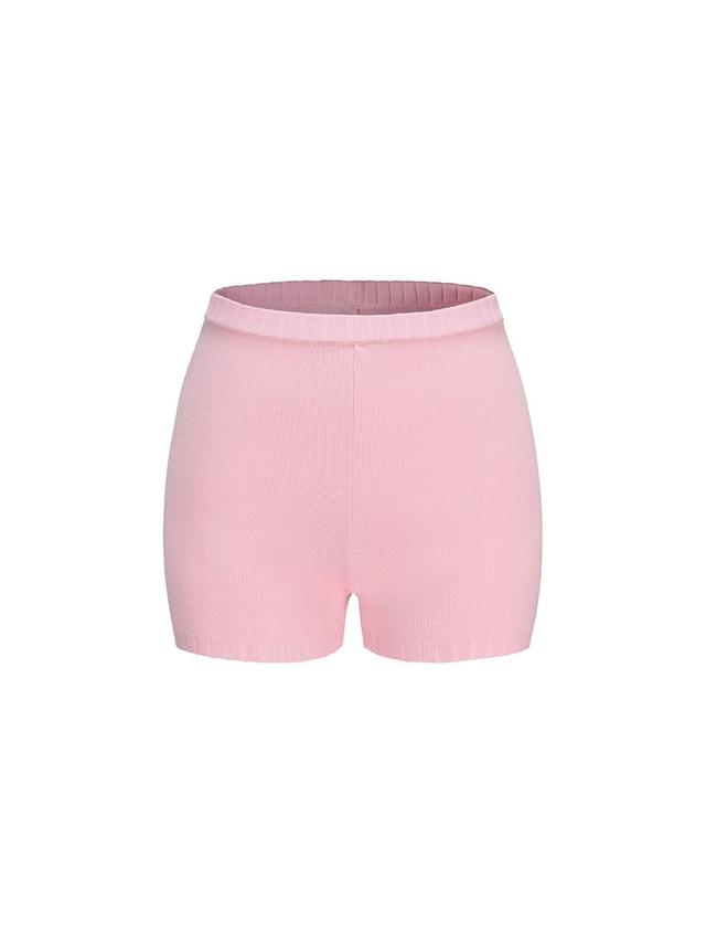 Kennedy Knit Shorts (Pink) Product Image