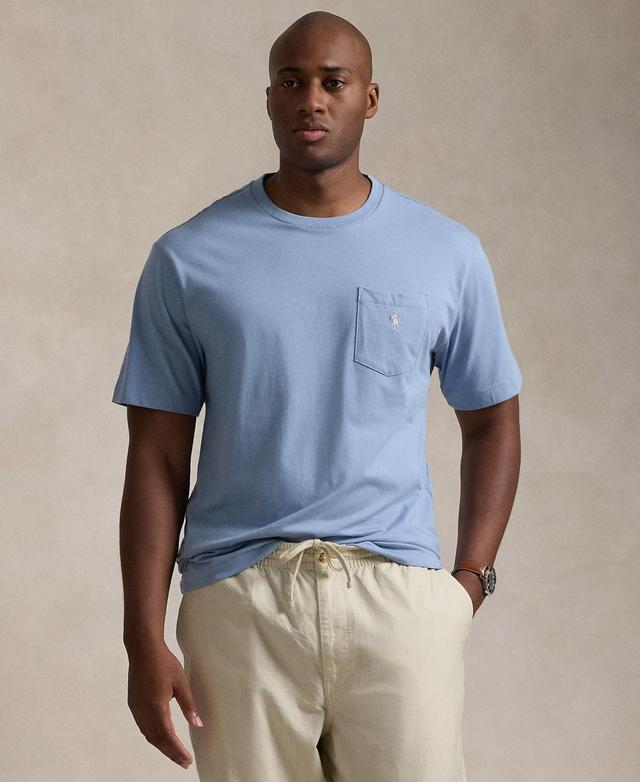 Polo Ralph Lauren Mens Big & Tall Crew-Neck Pocket T-Shirt Product Image