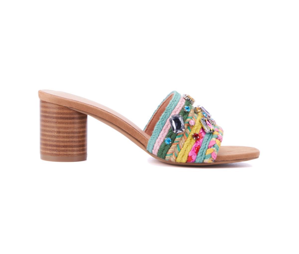 New York & Company Raquelle Womens Wood Heel Mule Product Image