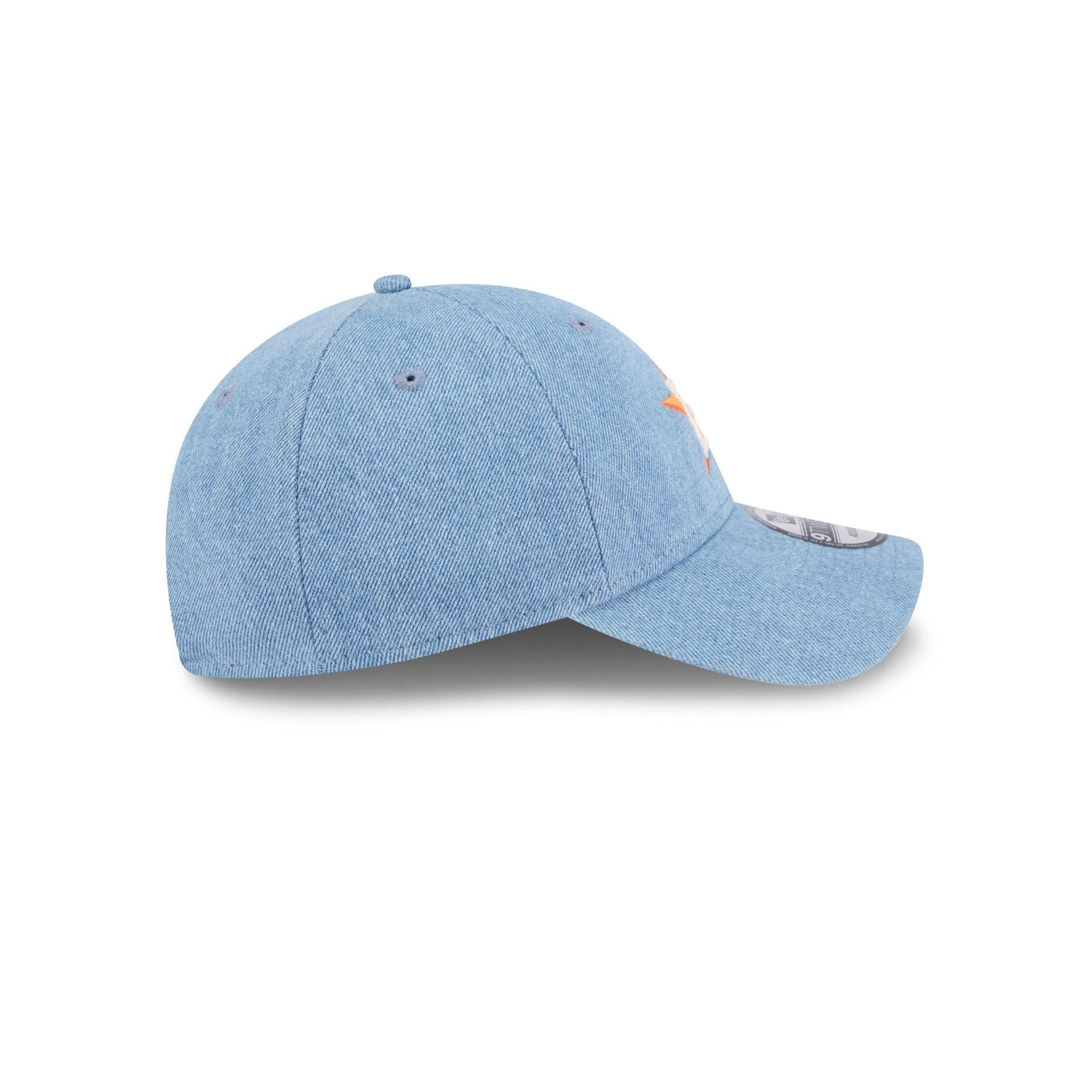 Houston Astros Washed Denim 9TWENTY Adjustable Hat Male Product Image