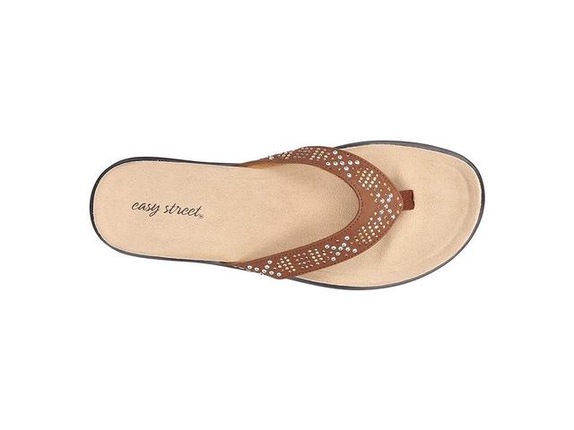 Easy Street Stevie Womens Flip Flop Sandals Dark Blue Product Image