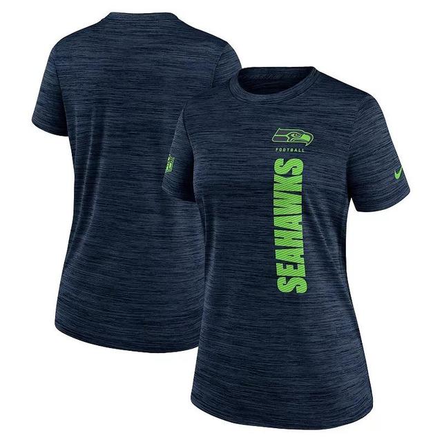 Nike Womens Navy Dallas Cowboys Velocity Performance T-Shirt Product Image