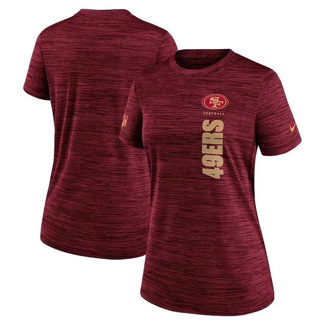 Womens Nike Scarlet San Francisco 49ers Velocity Performance T-Shirt Product Image