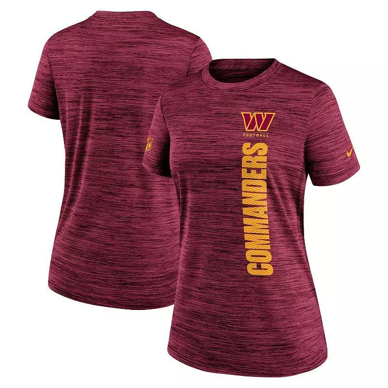 Womens Nike Burgundy Washington Commanders Velocity Performance T-Shirt Product Image