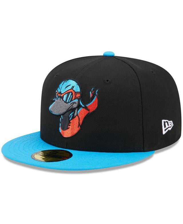 Mens New Era Black Beloit Sky Carp Marvel x Minor League 59FIFTY Fitted Hat - Black Product Image