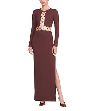 Womens Delphine Embellished Cutout Maxi Dress Product Image