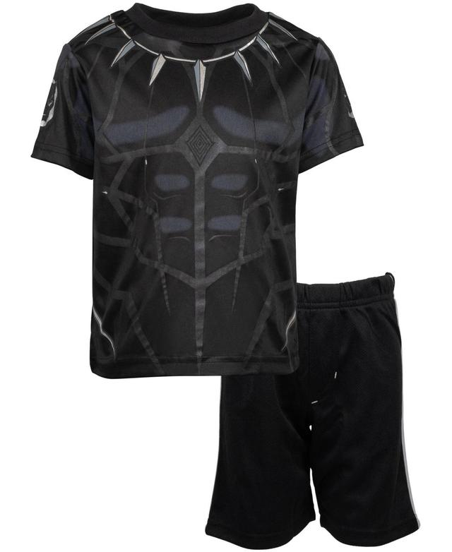 Marvel Big Boys Spider-Man Avengers Avengers T-Shirt and Bike Shorts Mesh Outfit Set Product Image