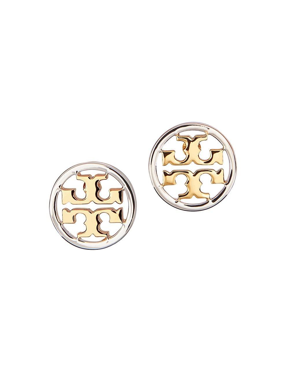 Tory Burch Circle Logo Stud Earrings Product Image