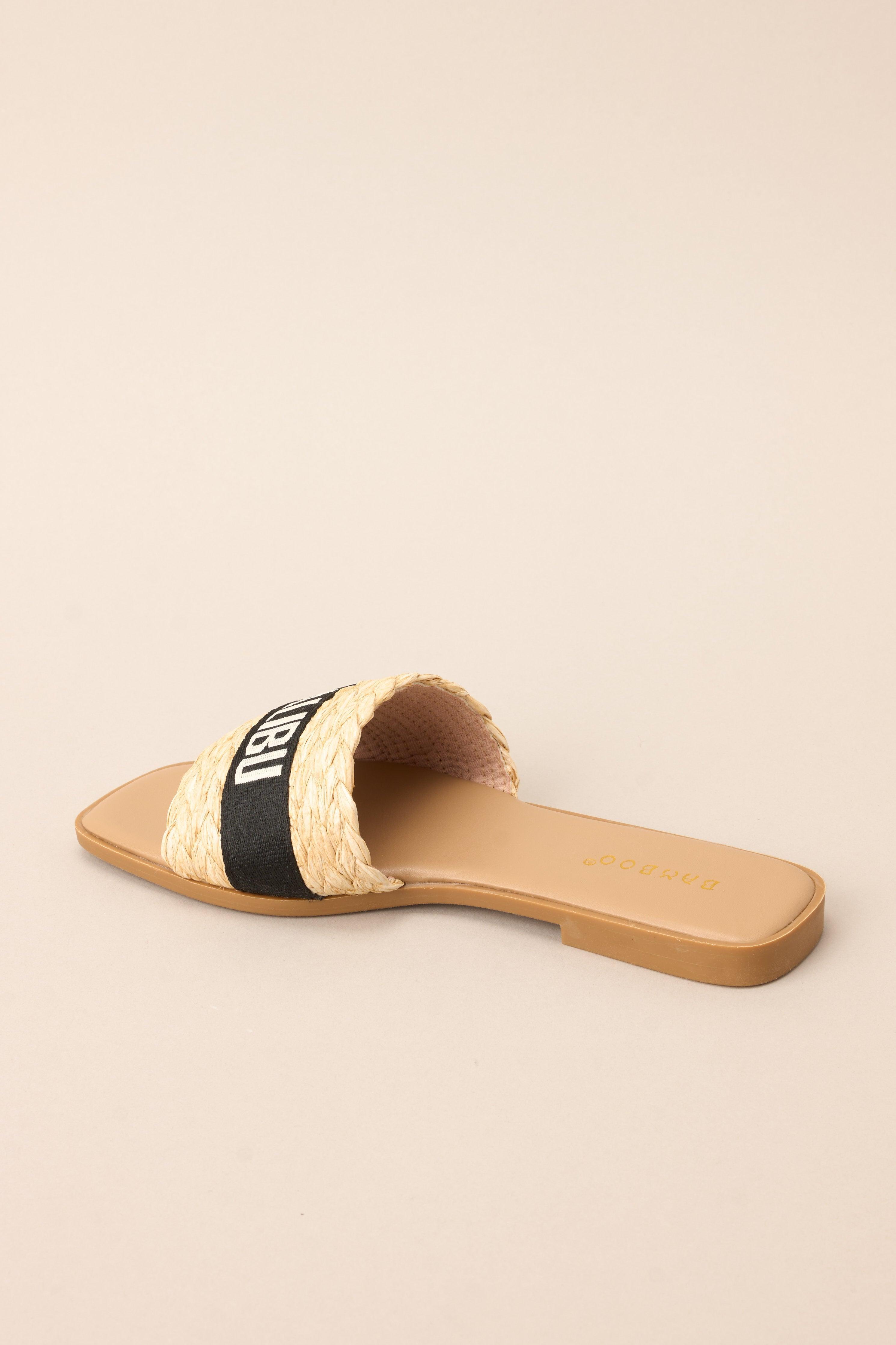 To The Tropics Black Sandals Product Image