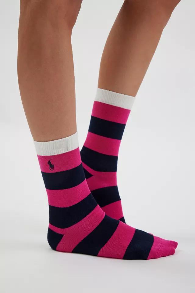 Polo Ralph Lauren Large Rugby Stripes Crew Sock Product Image