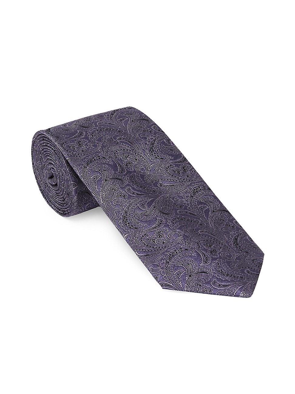 Mens Paisley Silk Tie Product Image