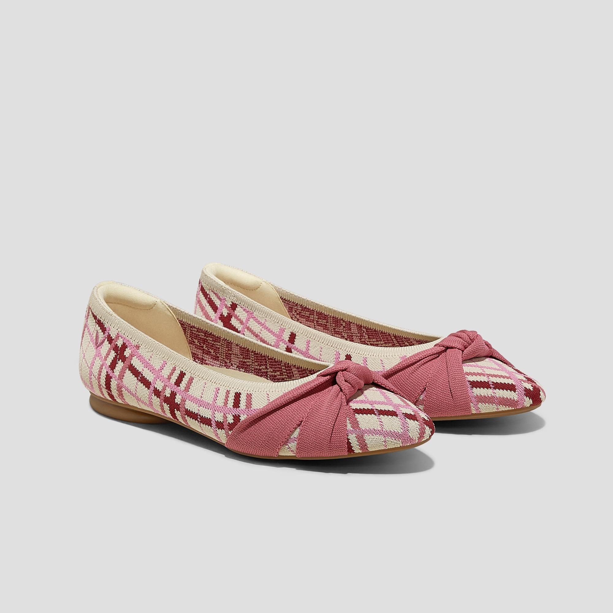 Almond-Toe Knotted Flats (Bibi) Product Image