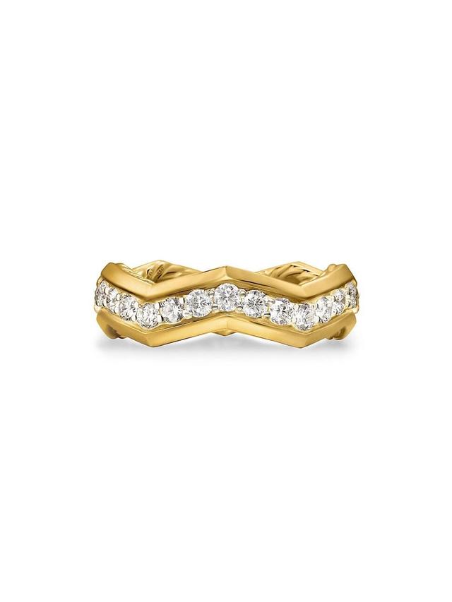 Womens Zig Zag Stax Ring in 18K Yellow Gold Product Image