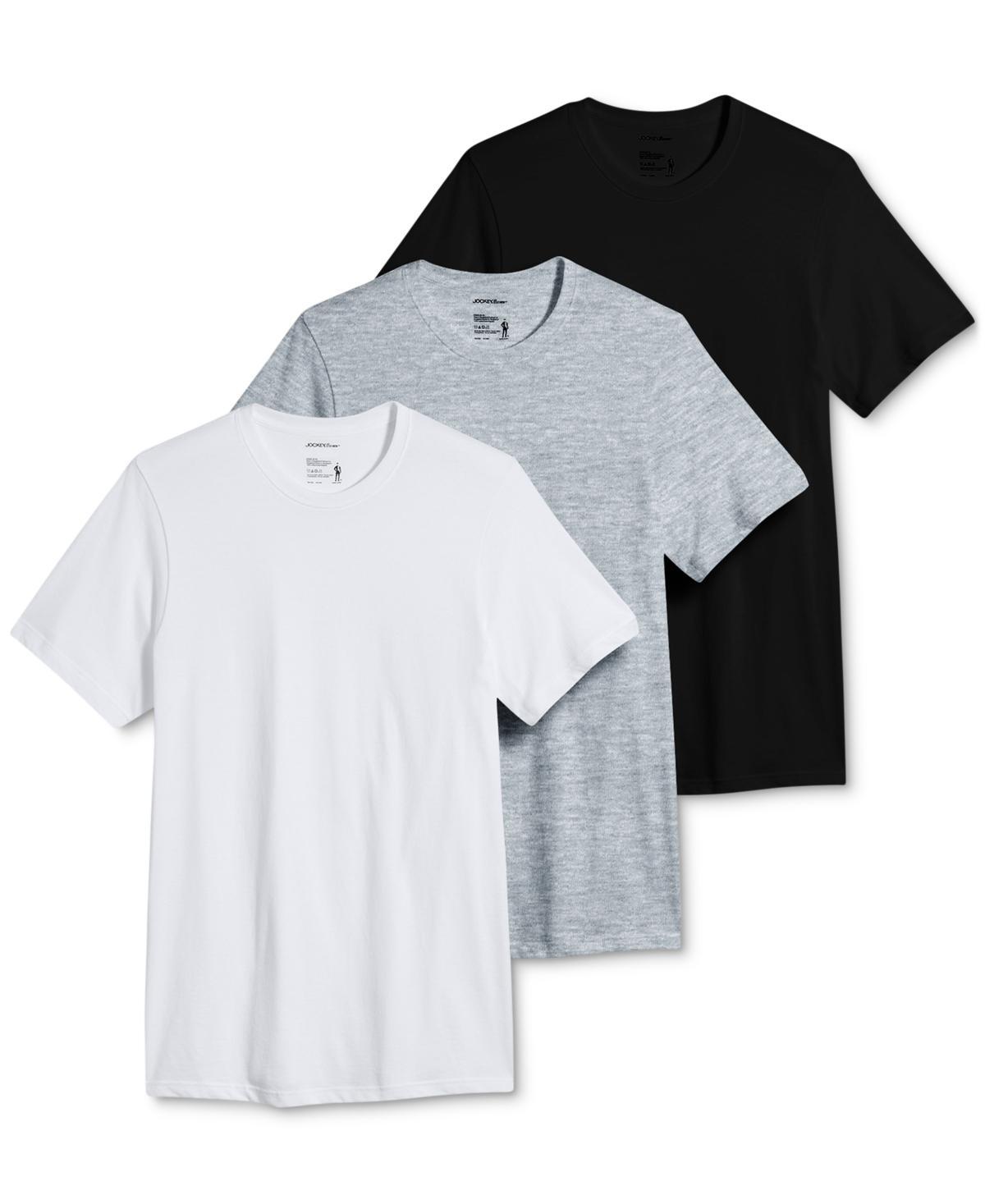 Jockey Mens 3-Pk. Stretch Crewneck T-Shirts Product Image