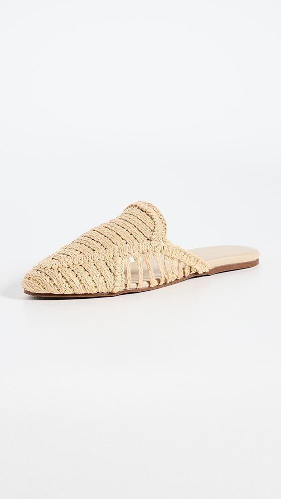 KAANAS Faya Woven Raffia Mules | Shopbop Product Image