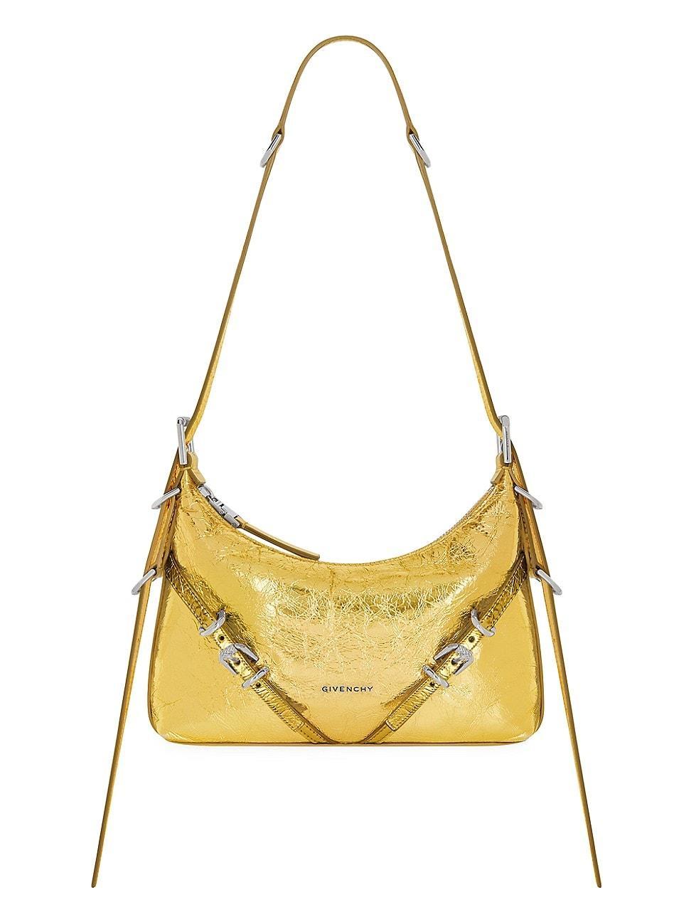 Womens Mini Voyou Shoulder Bag In Laminated Leather Product Image