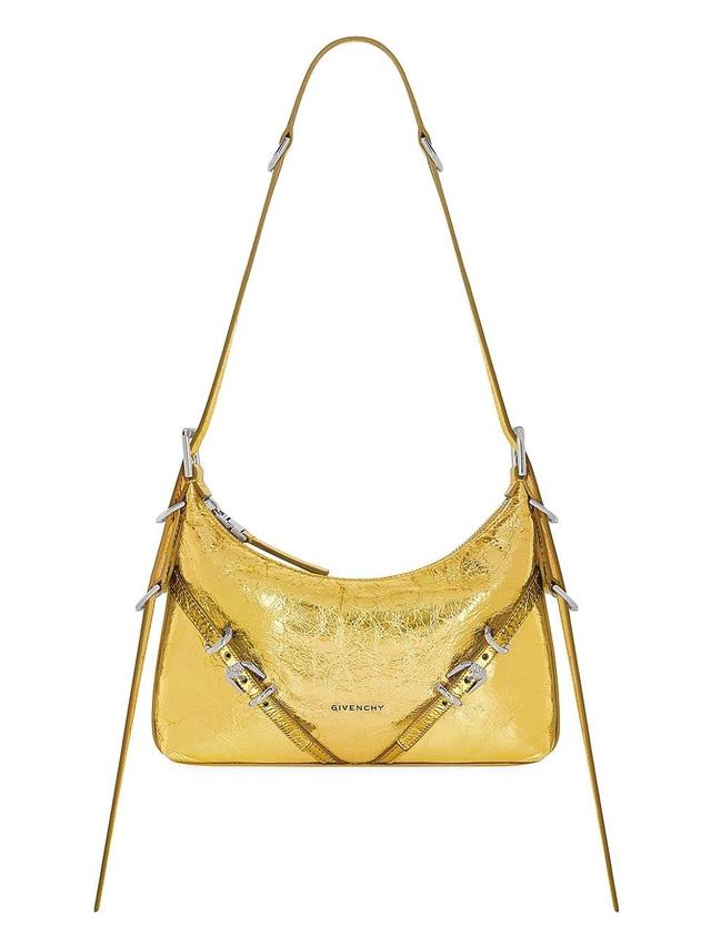 Womens Mini Voyou Shoulder Bag In Laminated Leather Product Image