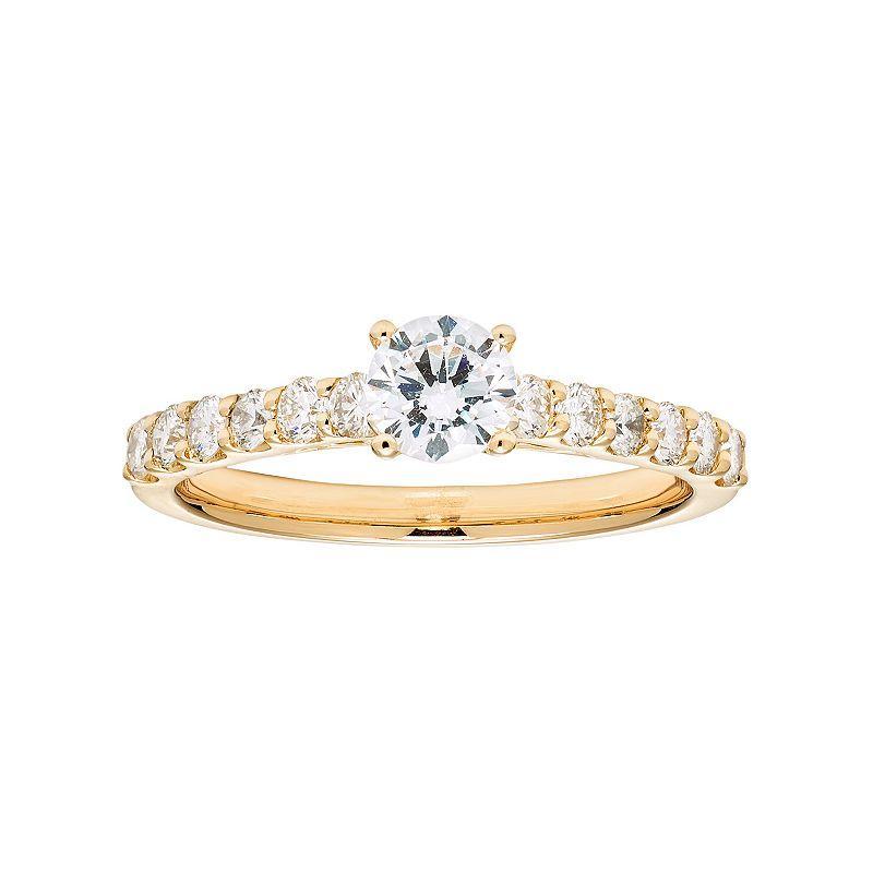 The Regal Collection 14k Gold 1 Carat T.W. IGL Certified Diamond Engagement Ring, Womens White Product Image