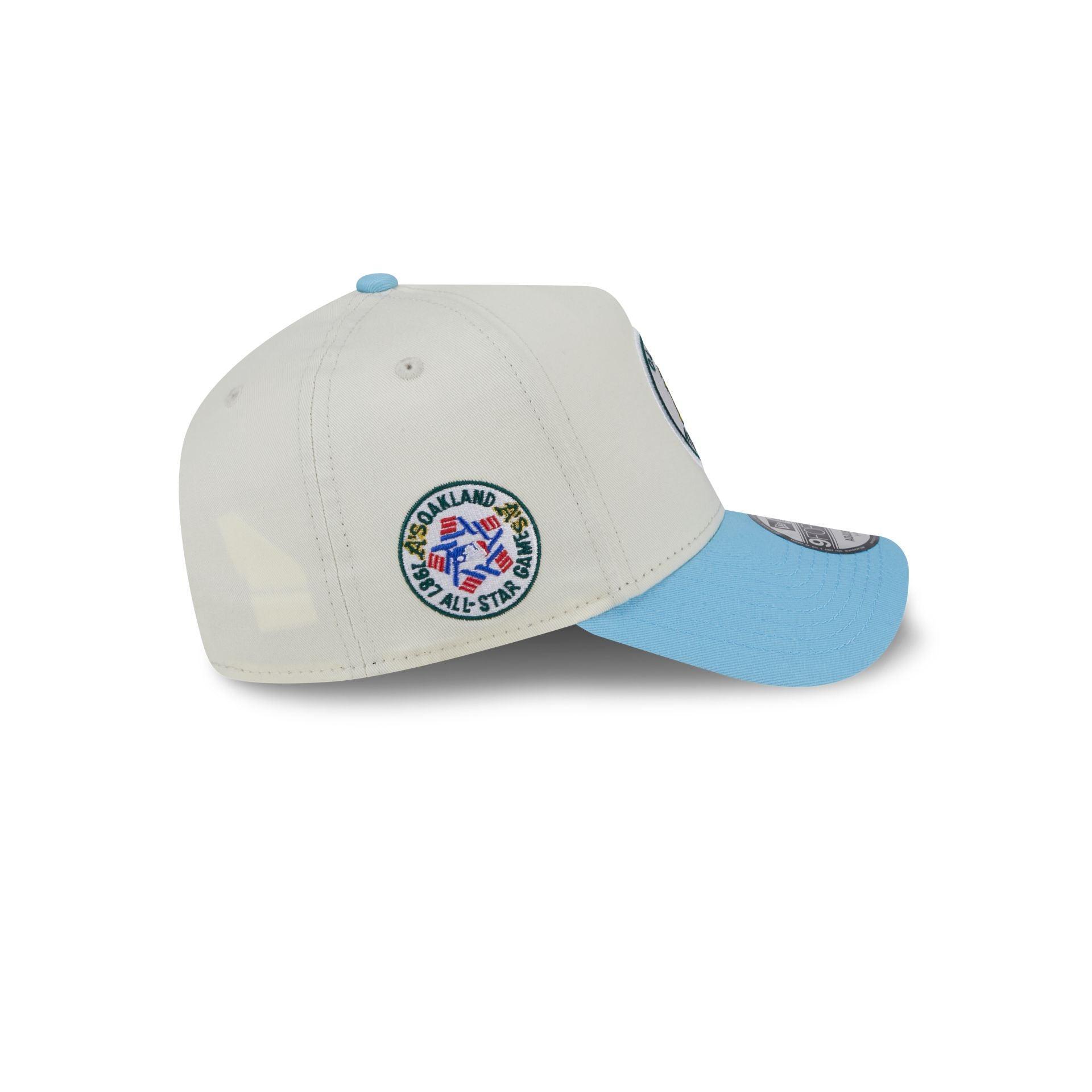 Oakland Athletics Chrome White 9FORTY A-Frame Snapback Hat Male Product Image