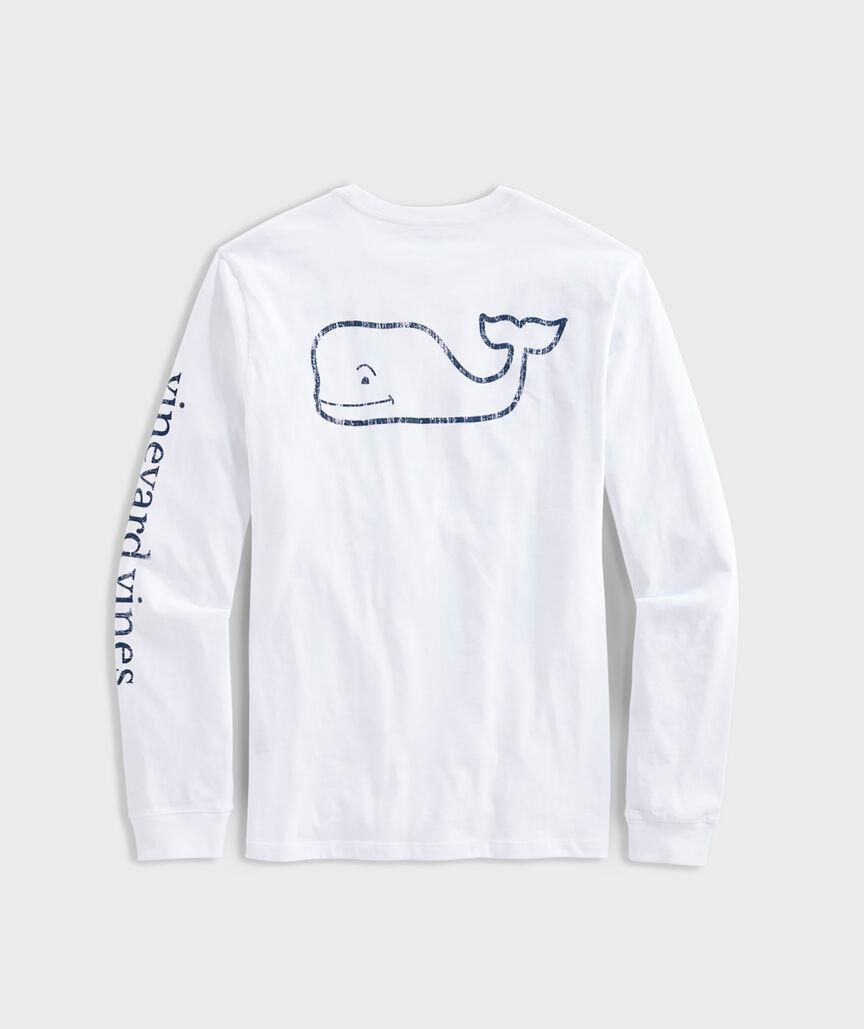 Vintage Whale Long-Sleeve Pocket Tee Product Image