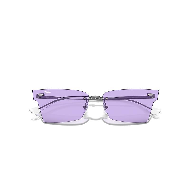 Ray-Ban Xime Bio-based Sunglasses Frame Violet Lenses Product Image