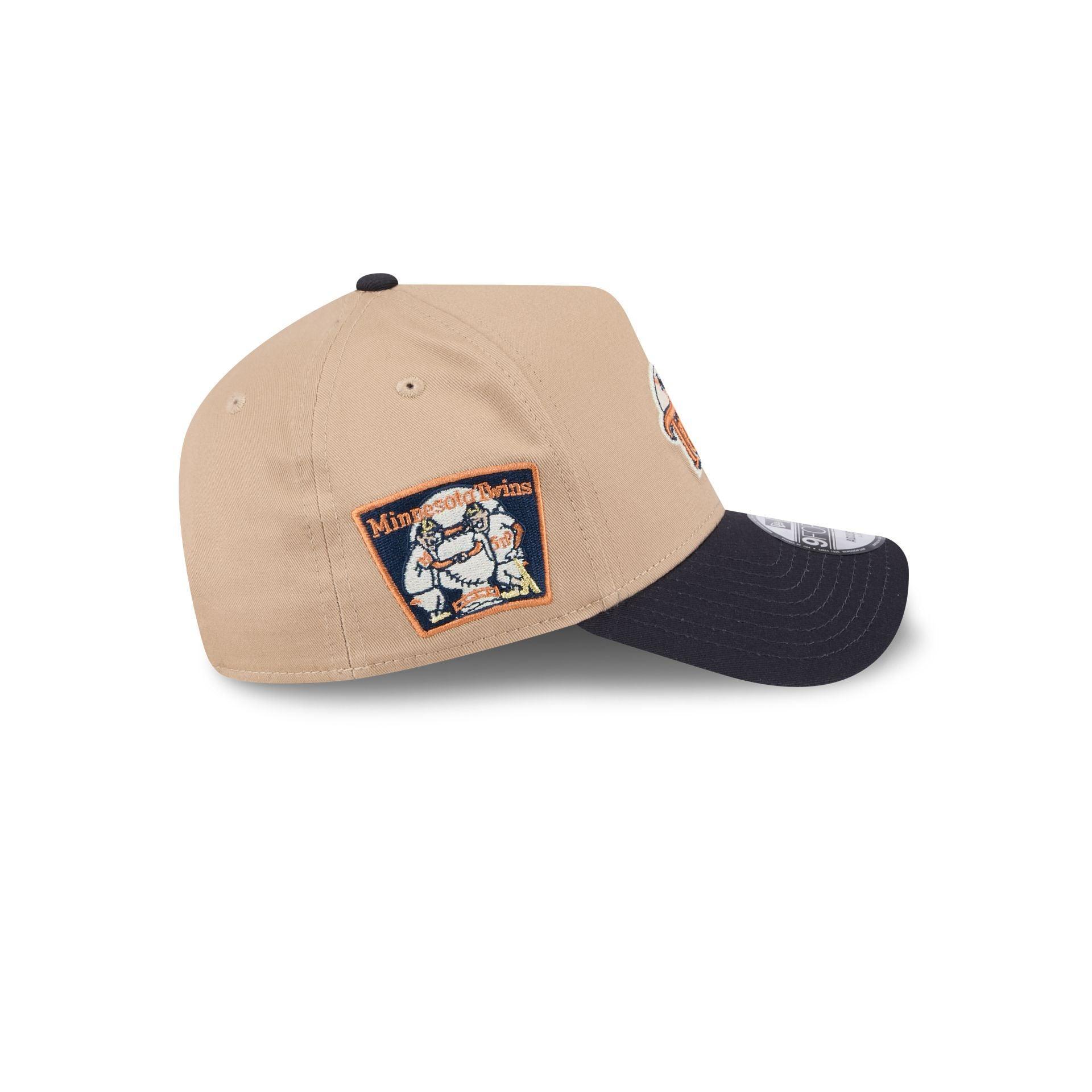 Minnesota Twins Beige Khaki 9FORTY A-Frame Snapback Hat Male Product Image