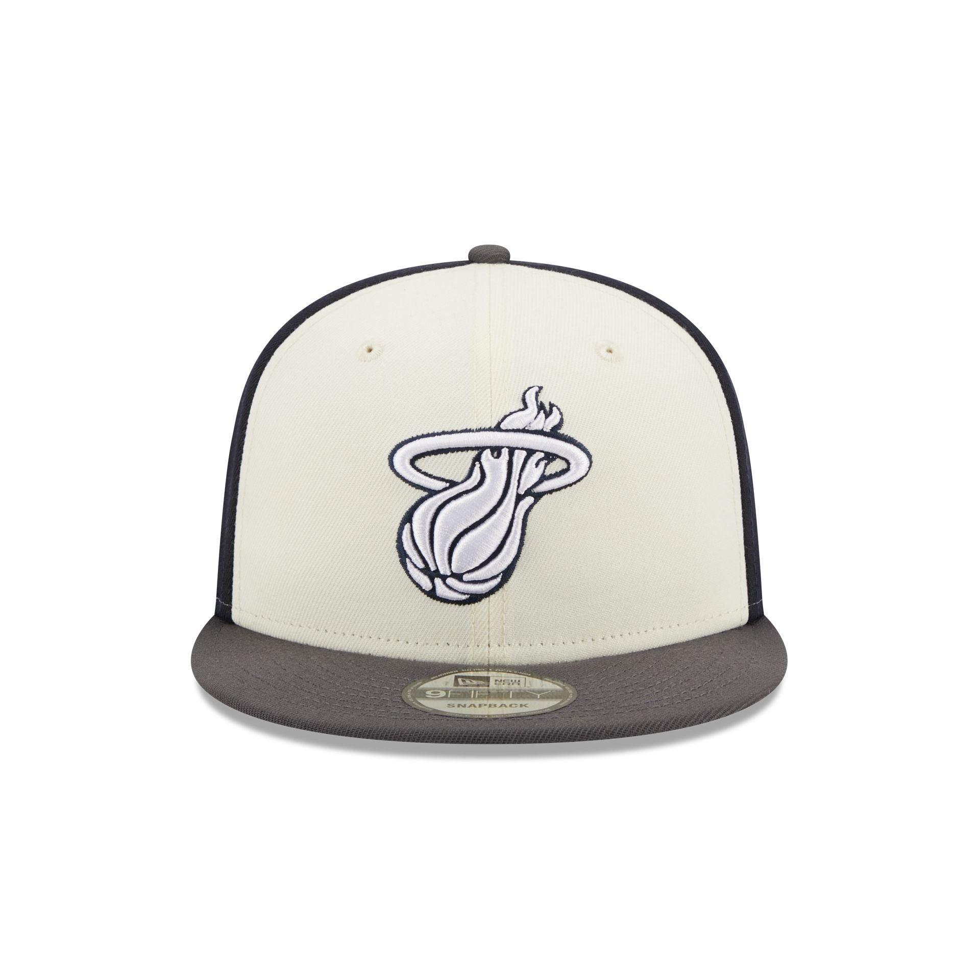 Miami Heat Graphite Visor 9FIFTY Snapback Hat Product Image