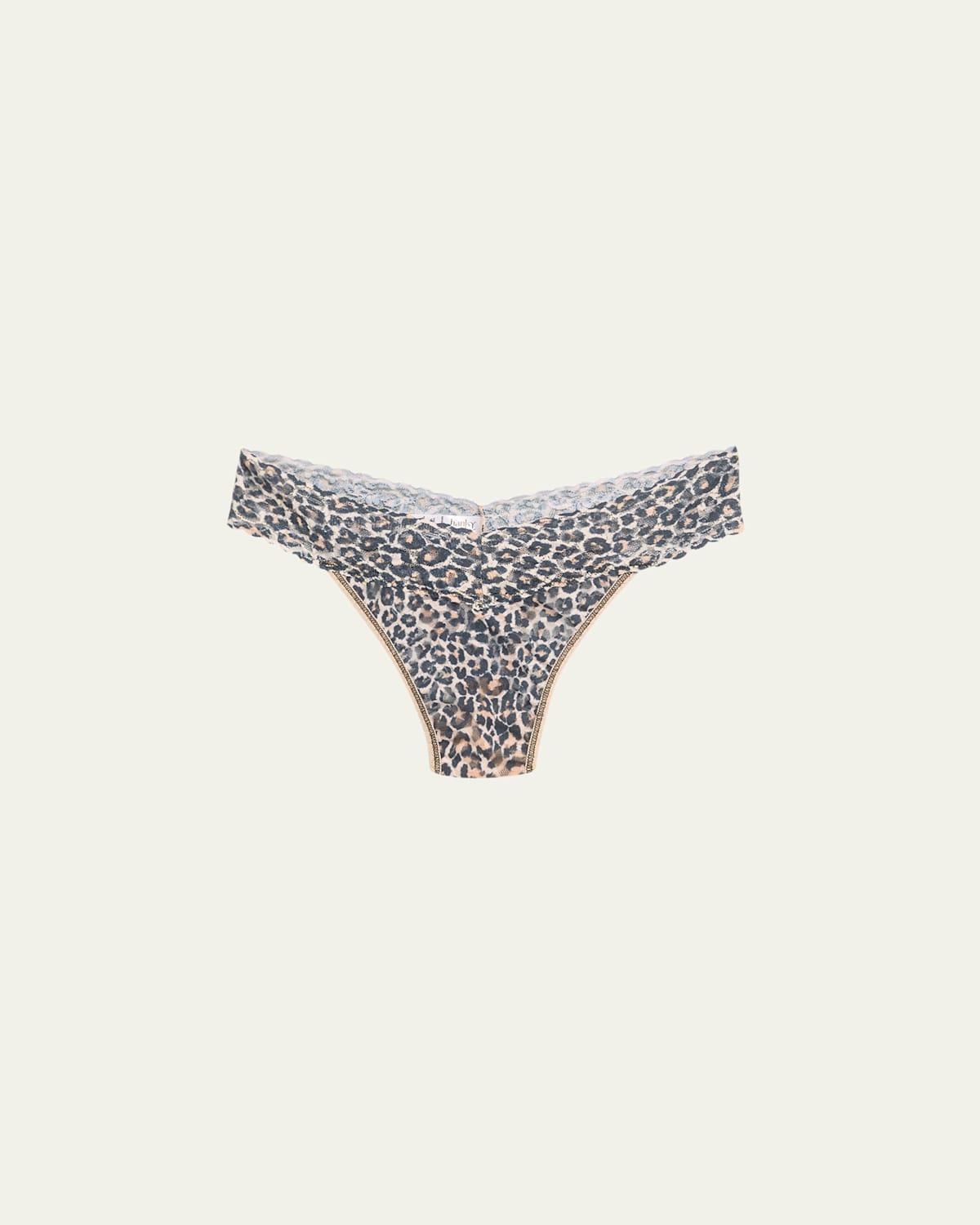 Hanky Panky Orginal Lace Leopard Thong Product Image