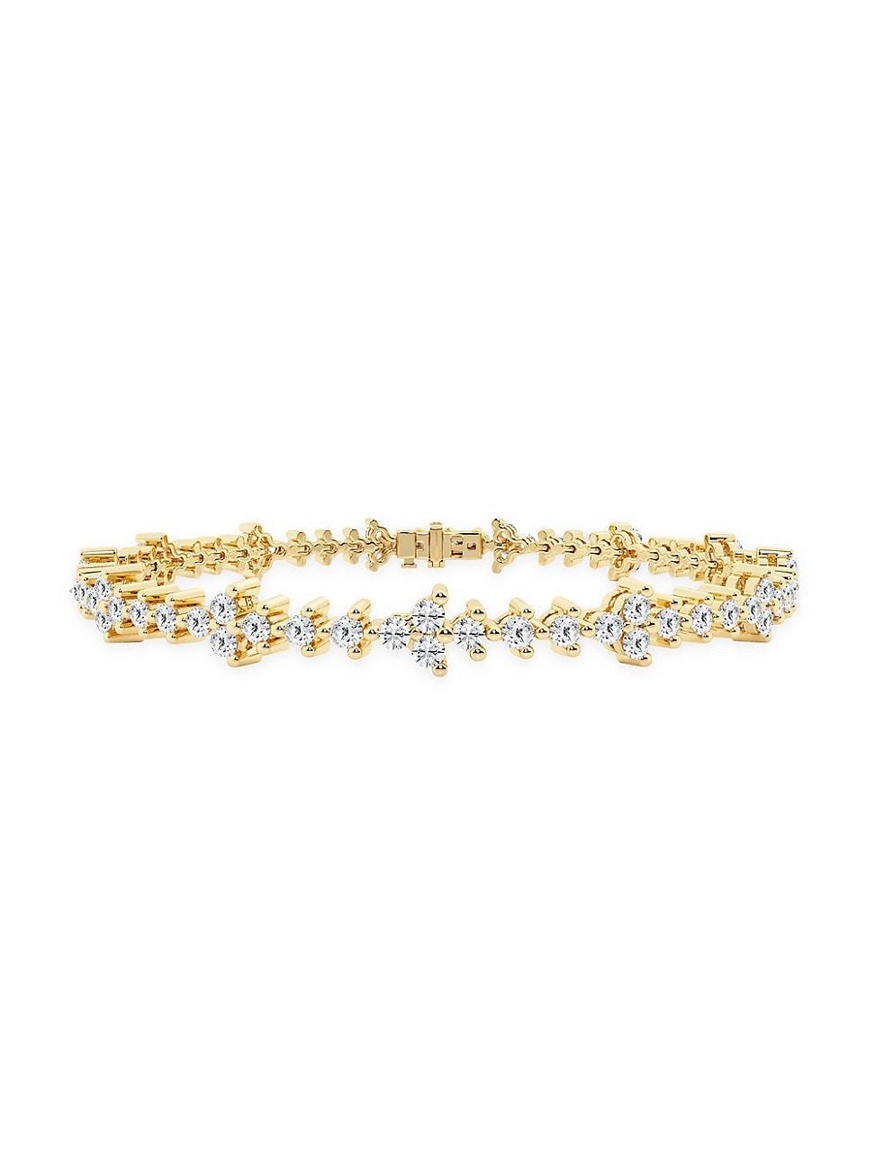 Womens Romancing 14K Yellow Gold & 2 TCW Lab-Grown Diamond Bracelet Product Image