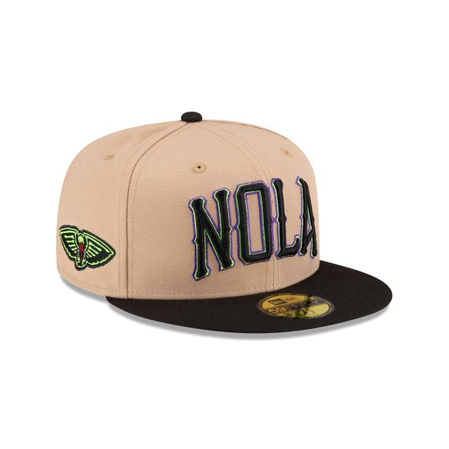 New Orleans Pelicans 2023 City Edition Alt 2 59FIFTY Fitted Hat Male Product Image