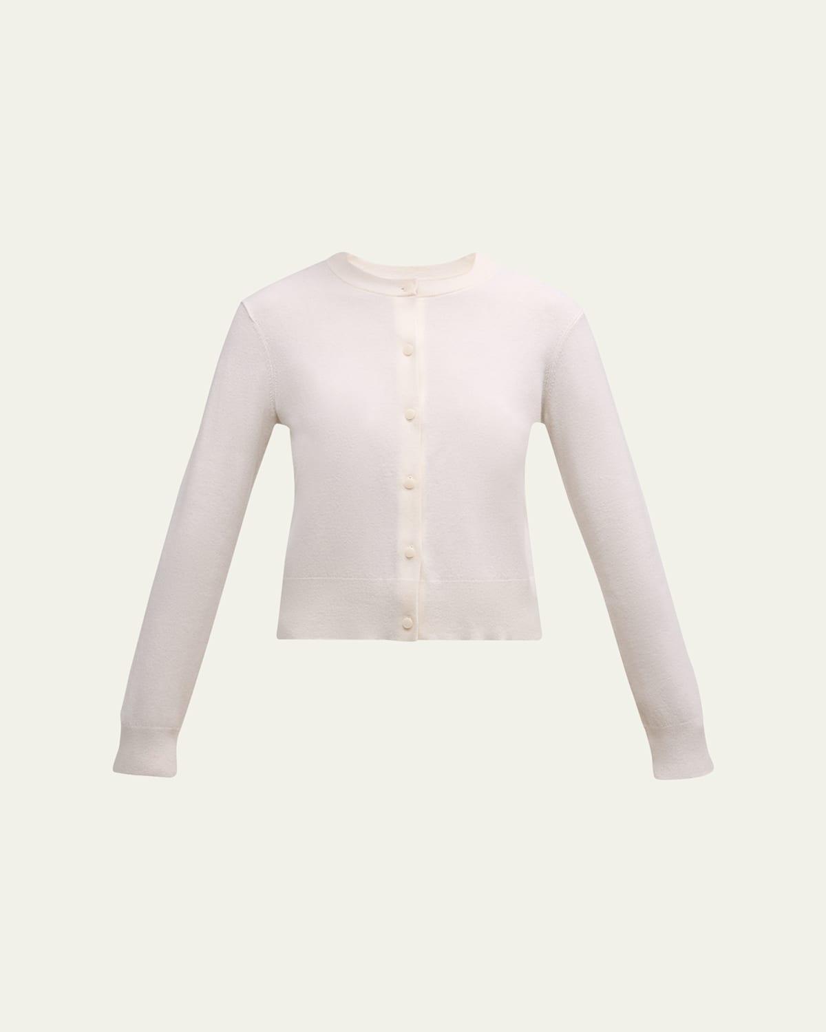 Wool Cashmere Shank-Button Cardigan Product Image