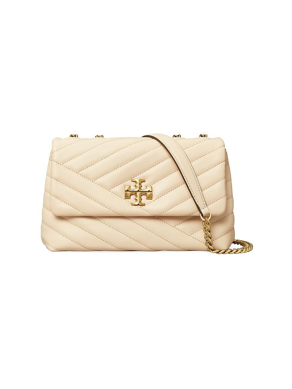 Tory Burch Kira Chevron Powder Coated Small Convertible Shoulder Bag Handbags Product Image