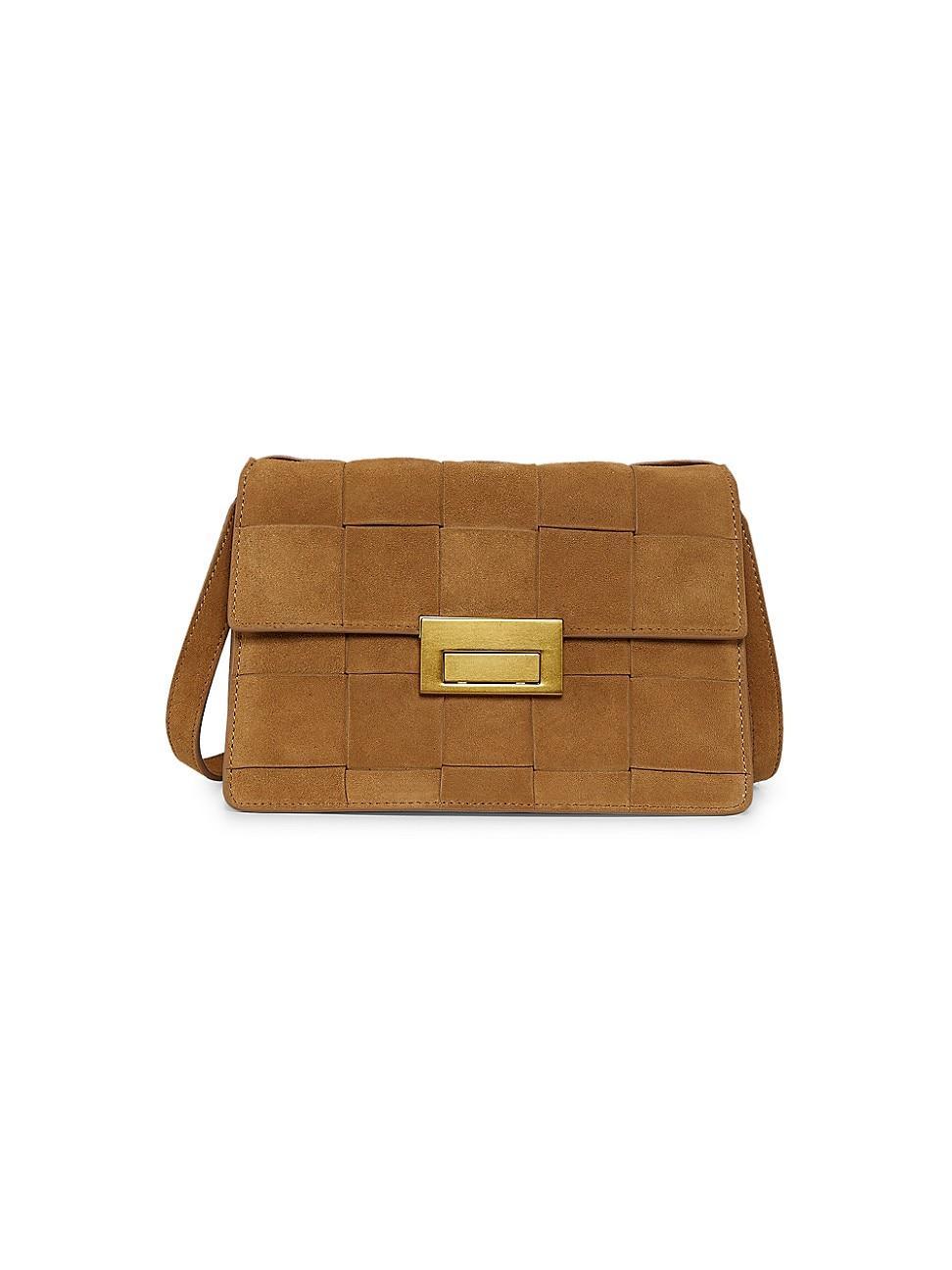 Womens Delphine Leather Clutch Product Image