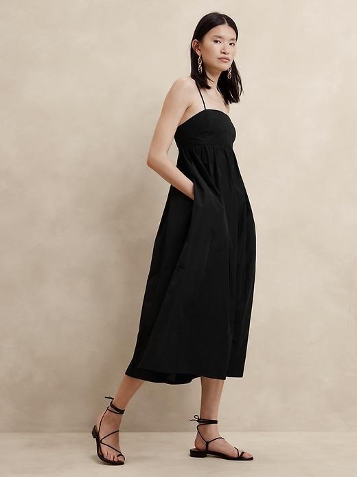 Ariella Taffeta Midi Dress Product Image