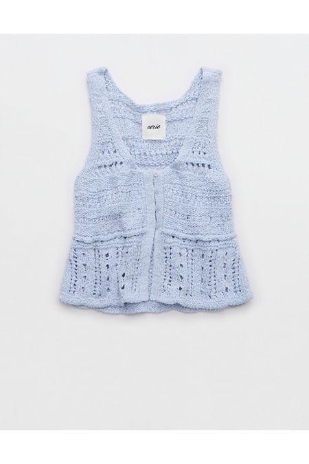 Aerie Crochet Sweater Vest Top Women's Product Image