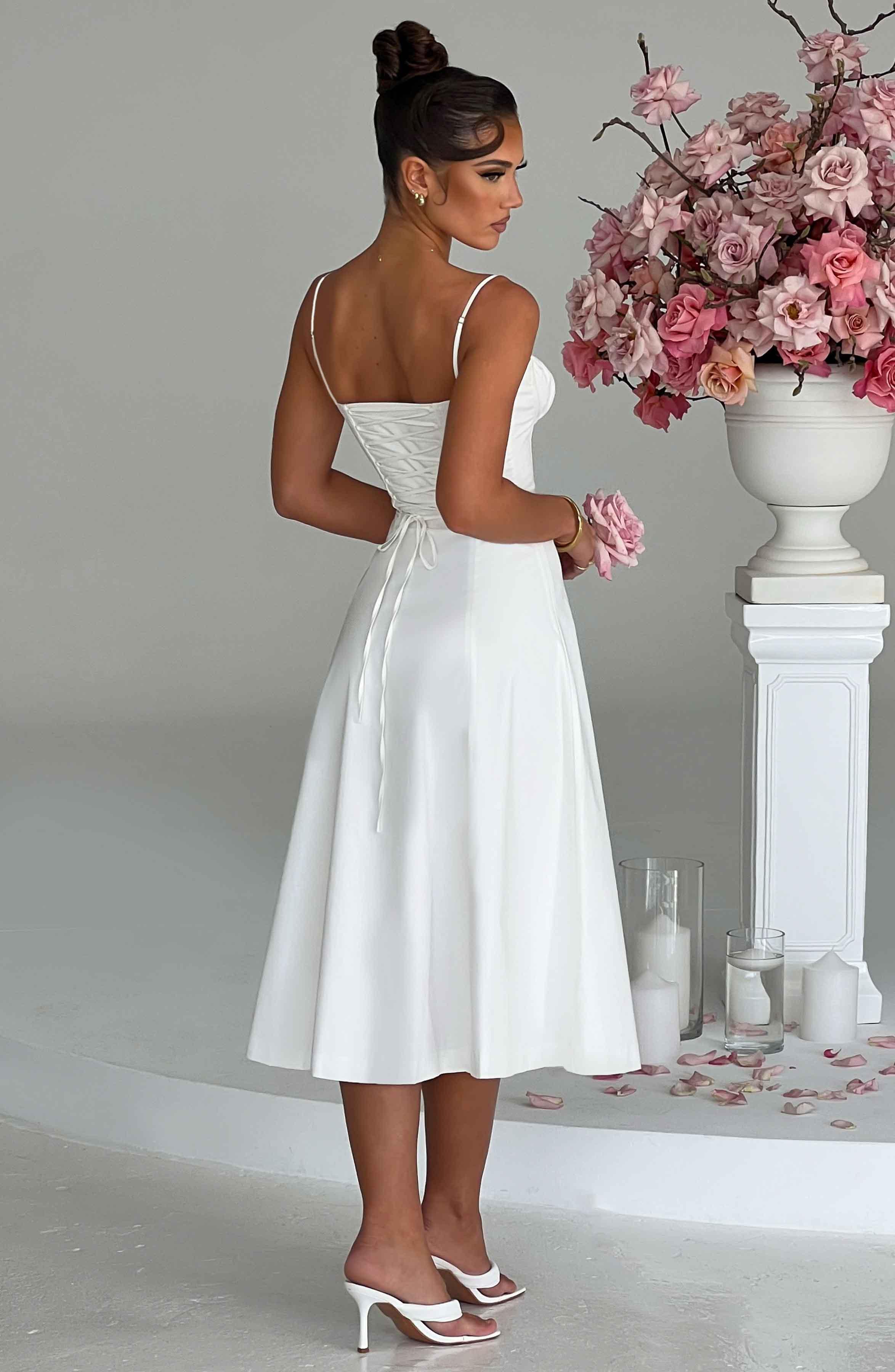 Deanna Midi Dress - Ivory Product Image