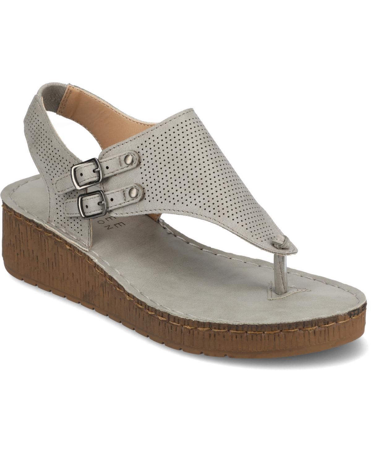 Journee Collection Mckell Womens Wedge Sandals Product Image