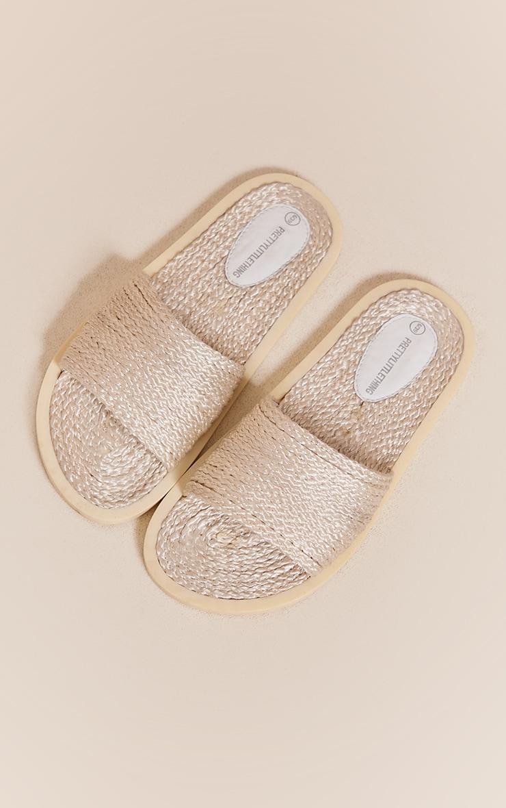 Cream Rope Footbed Chunky Sandals Product Image