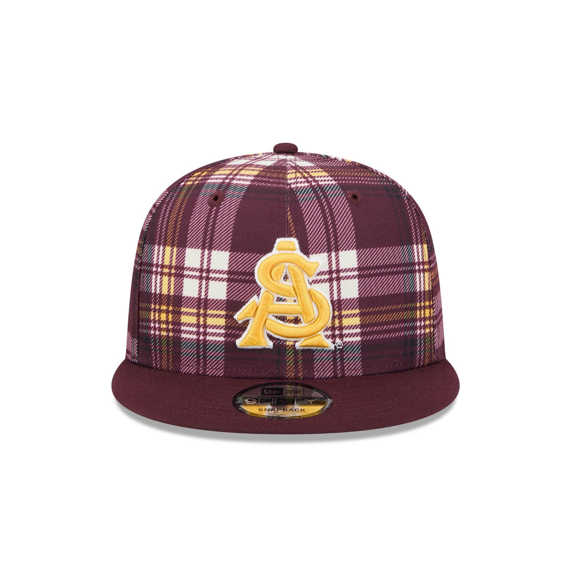 Arizona State Sun Devils Plaid 9FIFTY Snapback Hat Male Product Image