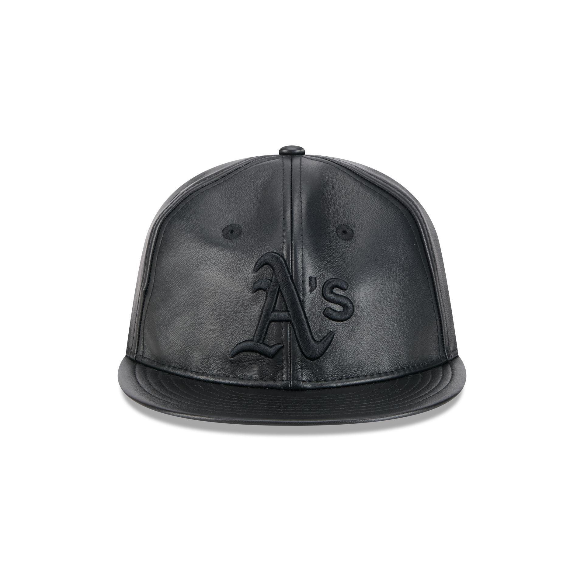 Chicago Bulls Genuine Leather Retro Crown 9FIFTY Strapback Hat Male Product Image