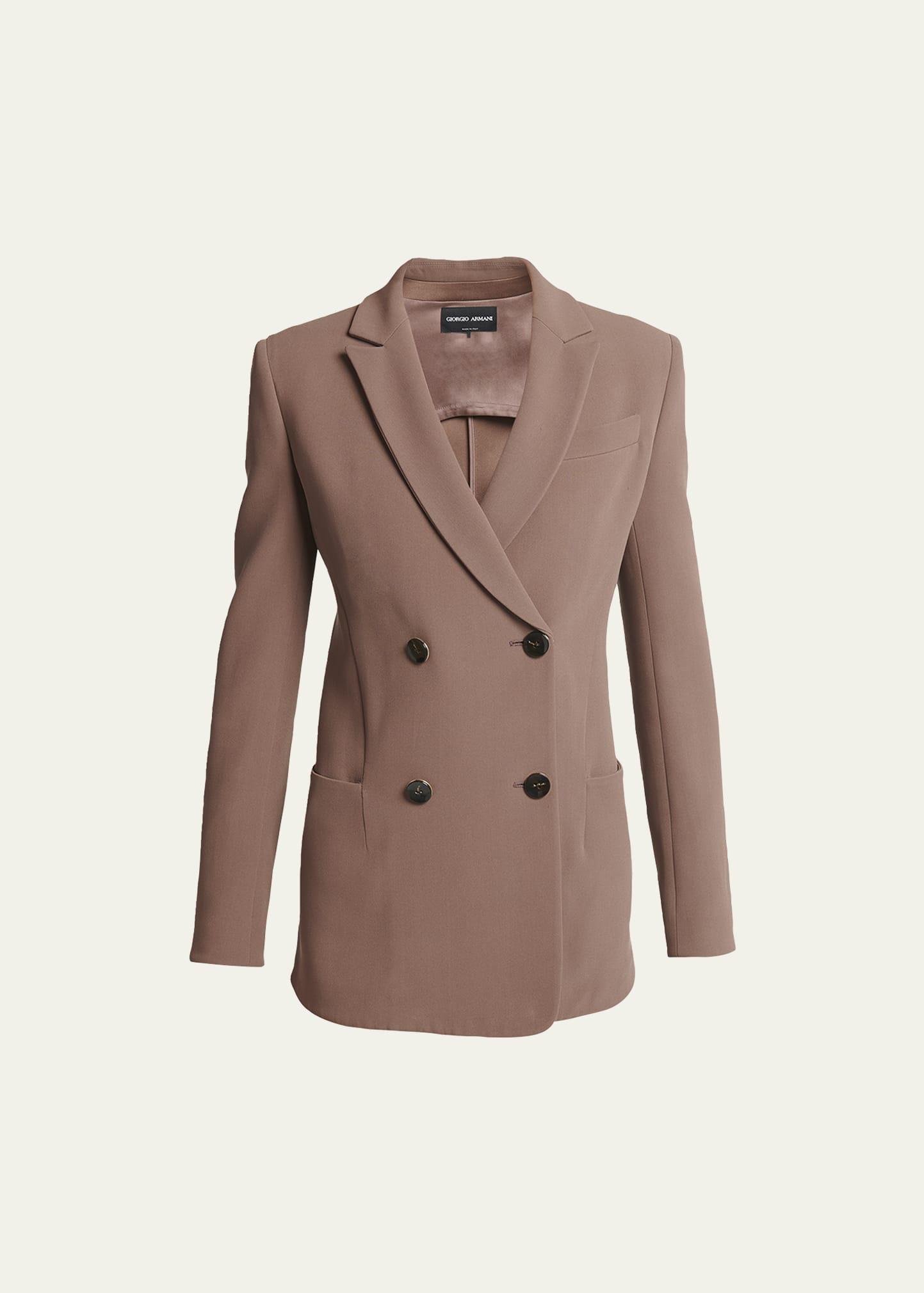 Womens Double-Breasted Cady Jacket Product Image