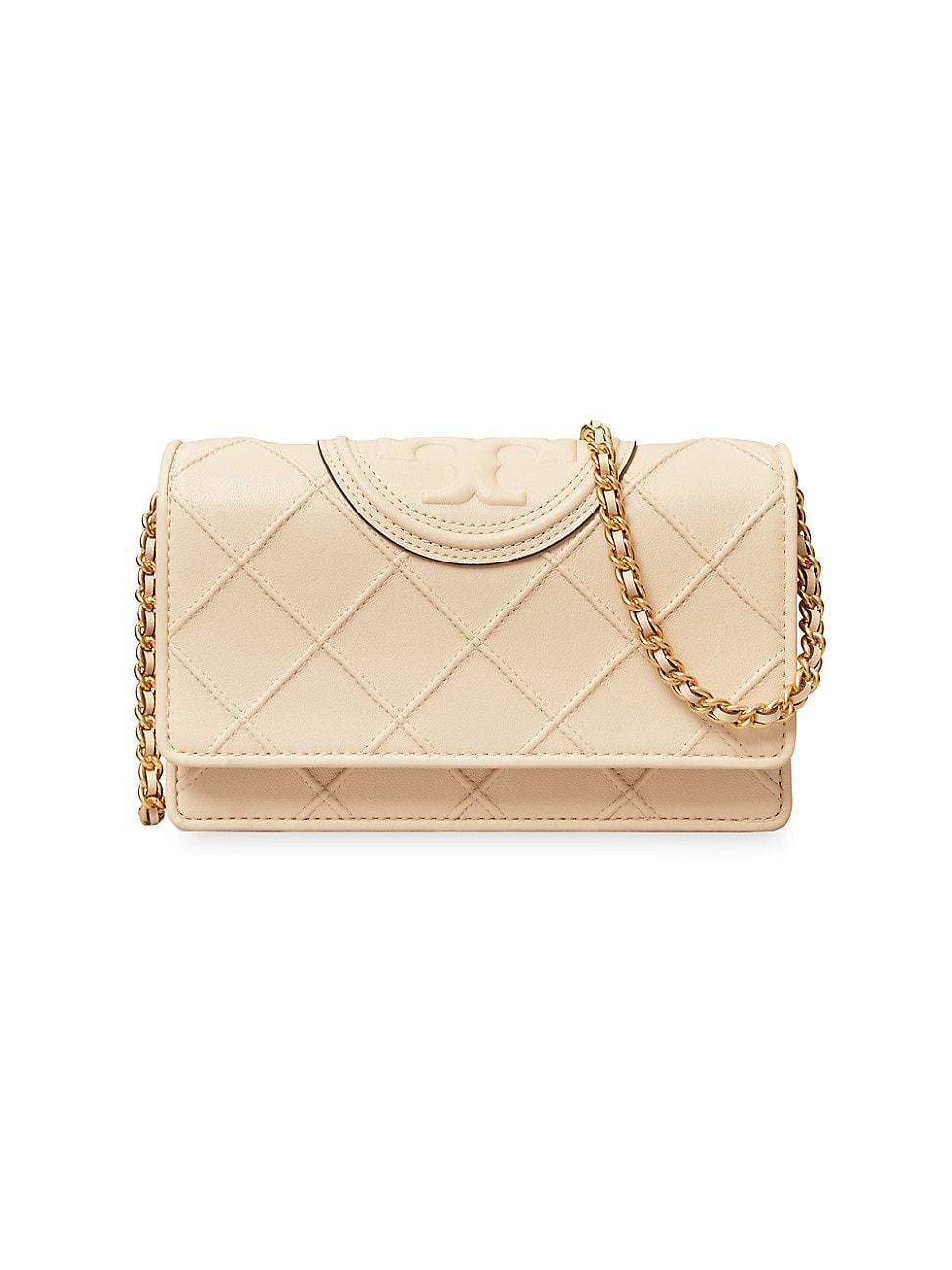 Tory Burch Fleming Soft Leather Wallet on a Chain Product Image