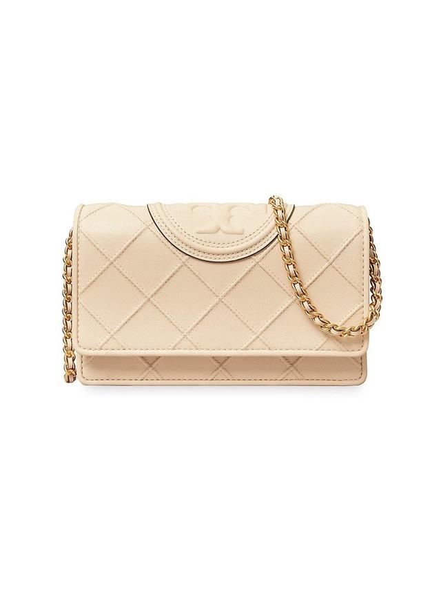 Tory Burch Fleming Soft Leather Wallet on a Chain Product Image