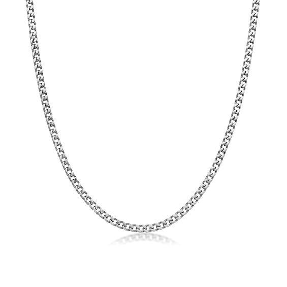 Men's 4.0mm Brushed-Finish Foxtail Chain Necklace in Solid Stainless Steel - 30" Product Image