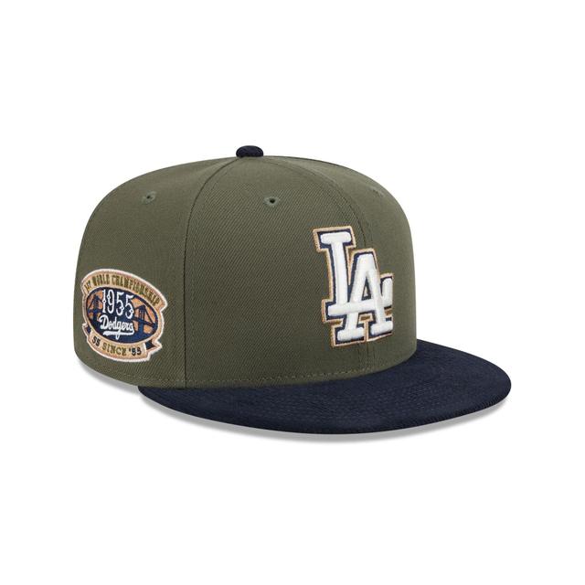 Los Angeles Dodgers Olive Green 59FIFTY Fitted Hat Male Product Image